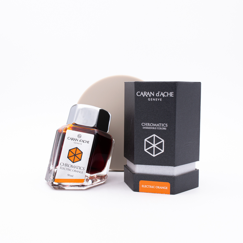 Caran d'Ache Electric Orange Ink Bottle 50 ml