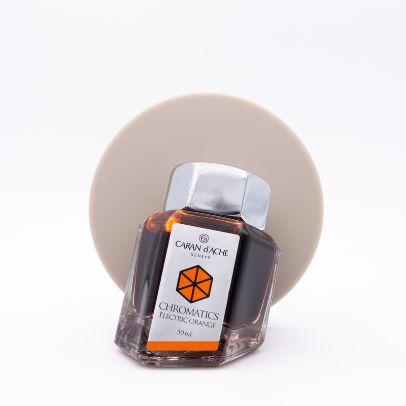 Caran d'Ache Electric Orange Ink Bottle 50 ml