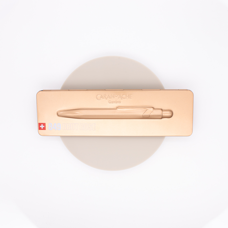 Caran d'Ache 849 Ballpoint Pen Brut Rosè with case