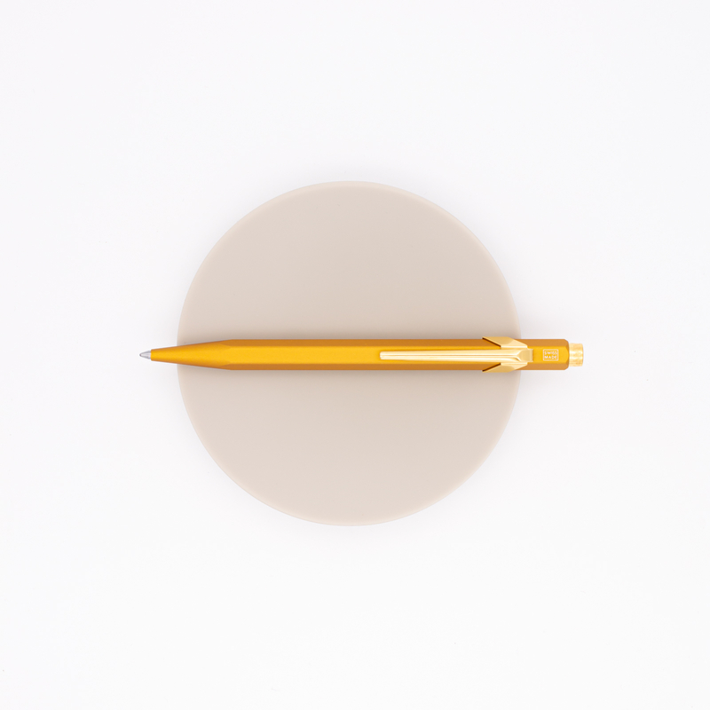 Caran d'Ache 849 Ballpoint Pen Gold with case