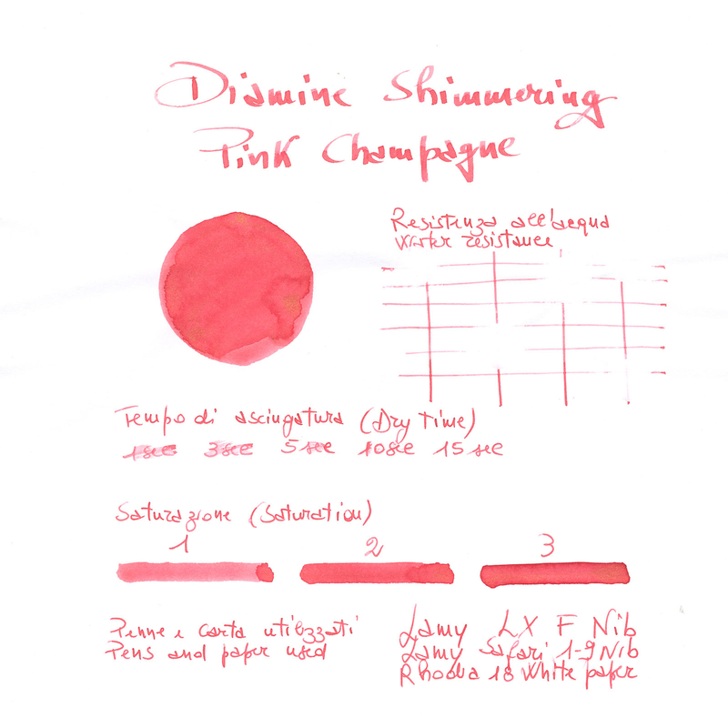 Diamine Shimmering Pink Champagne Ink Bottle 50 ml