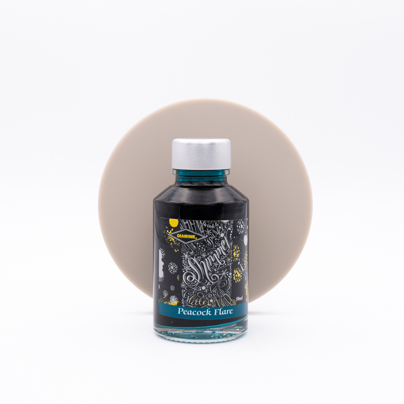 Diamine Shimmering Peacock Flare Ink Bottle 50 ml