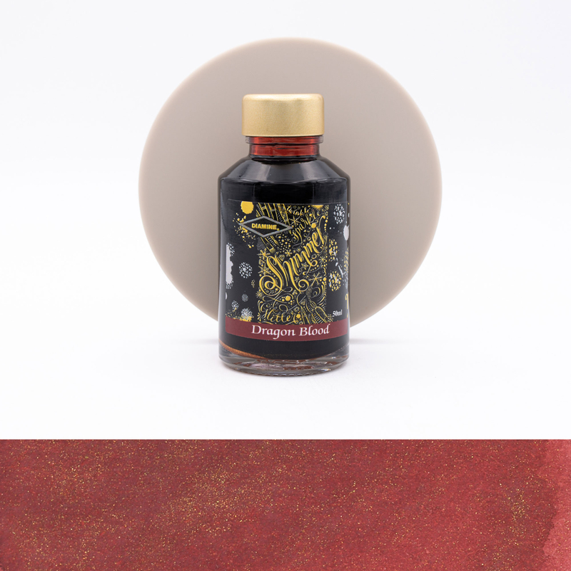 Diamine Shimmering Dragon Blood Ink Bottle 50 ml