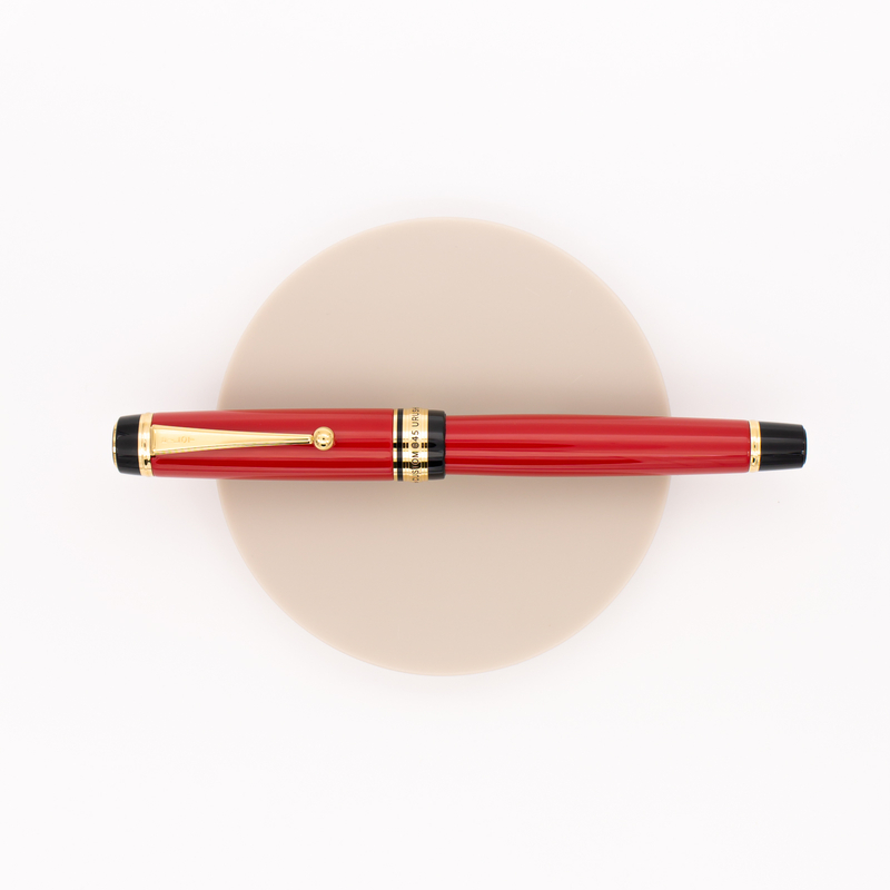 Pilot Custom 845 Urushi Fountain Pen Vermilion Red Ebonite