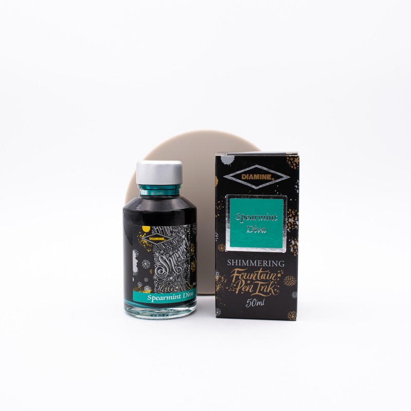 Diamine Shimmering Spearmint Diva Ink Bottle 50 ml