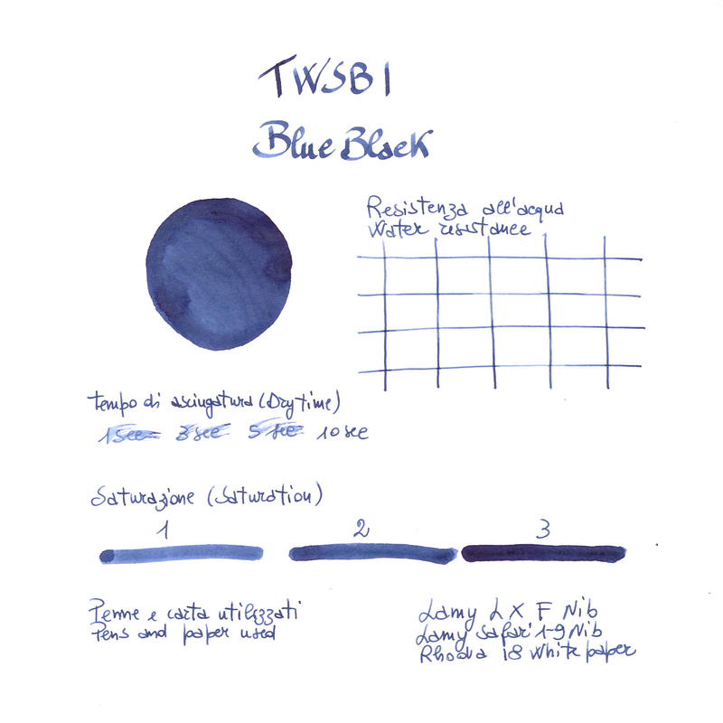 Twsbi Blu Nero Inchiostro Ferrogallico 70 ml