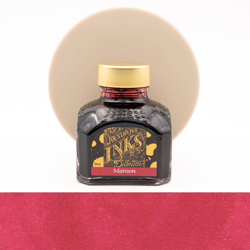 Diamine Maroon Ink Bottle 80 ml