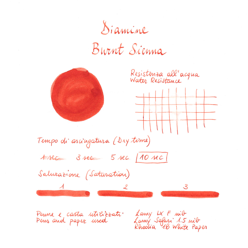 Diamine Burnt Sienna Ink Bottle 30 ml