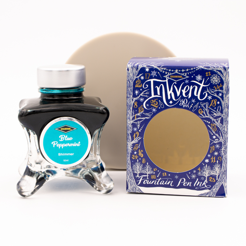 Diamine Inkvent Blue Peppermint Inchiostro 50 ml Blue Edition Shimmer