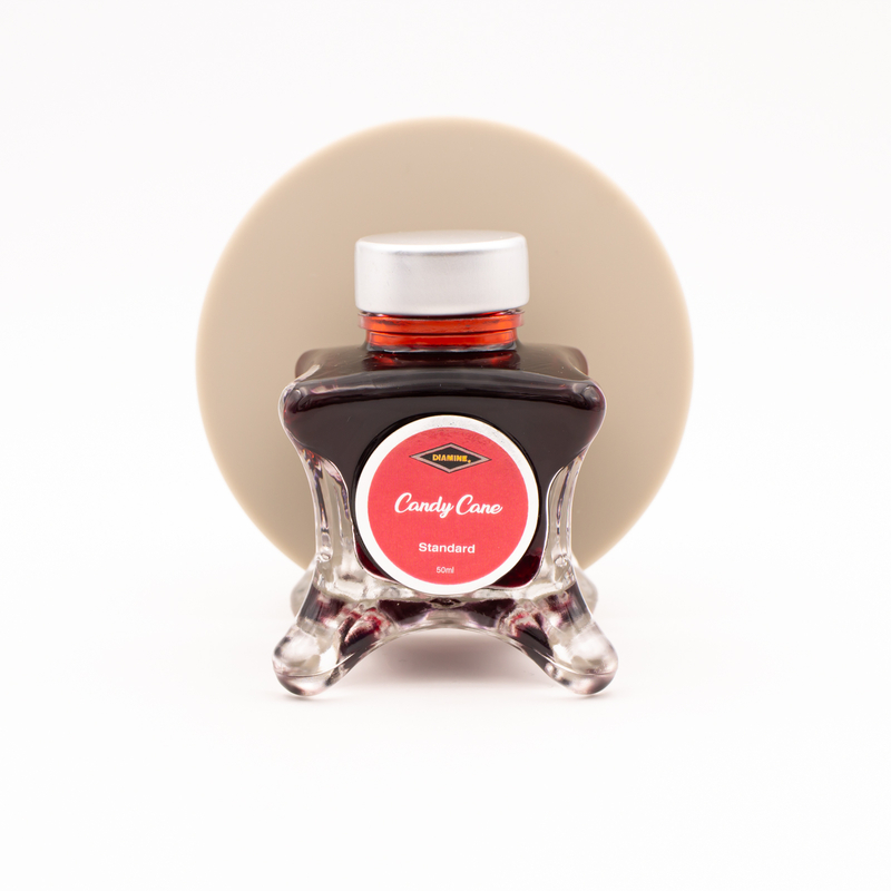 Diamine Inkvent Candy Cane Ink Bottle 50 ml Blue Edition