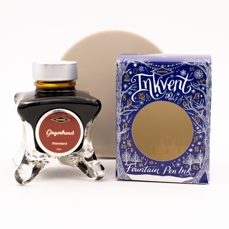 Diamine Inkvent Gingerbread Ink Bottle 50 ml Blue Edition
