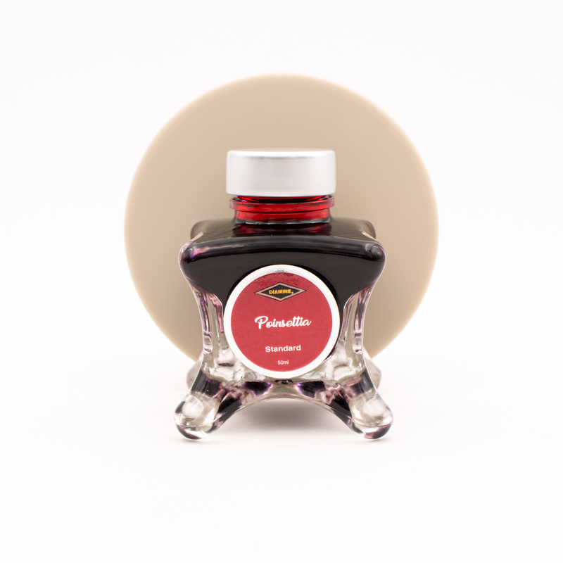 Diamine Inkvent Poinsettia Ink Bottle 50 ml Blue Edition