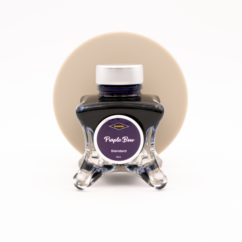 Diamine Inkvent Purple Bow Ink Bottle 50 ml Blue Edition