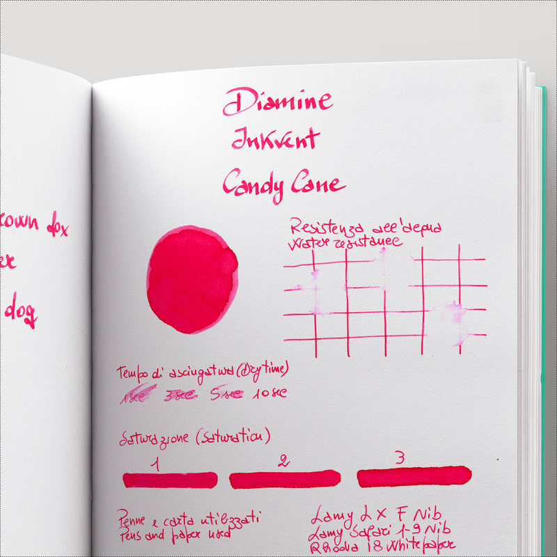 Diamine Inkvent Candy Cane Ink Bottle 50 ml Blue Edition