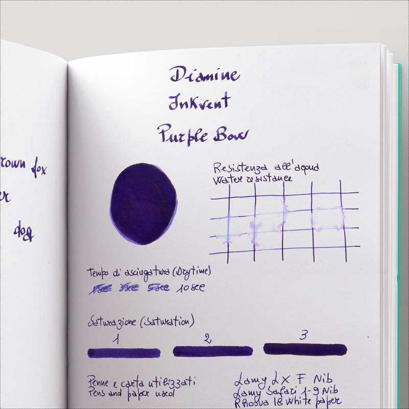 Diamine Inkvent Purple Bow Ink Bottle 50 ml Blue Edition