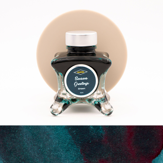 Diamine Inkvent Seasons Greetings Inchiostro 50 ml Blue Edition Sheen