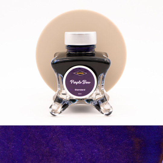 Diamine Inkvent Purple Bow Ink Bottle 50 ml Blue Edition