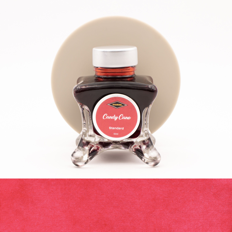 Diamine Inkvent Candy Cane Ink Bottle 50 ml Blue Edition