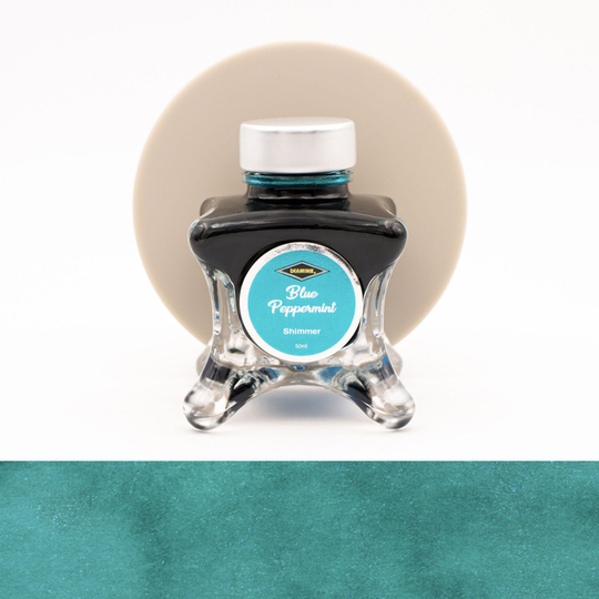 Diamine Inkvent Blue Peppermint Inchiostro 50 ml Blue Edition Shimmer