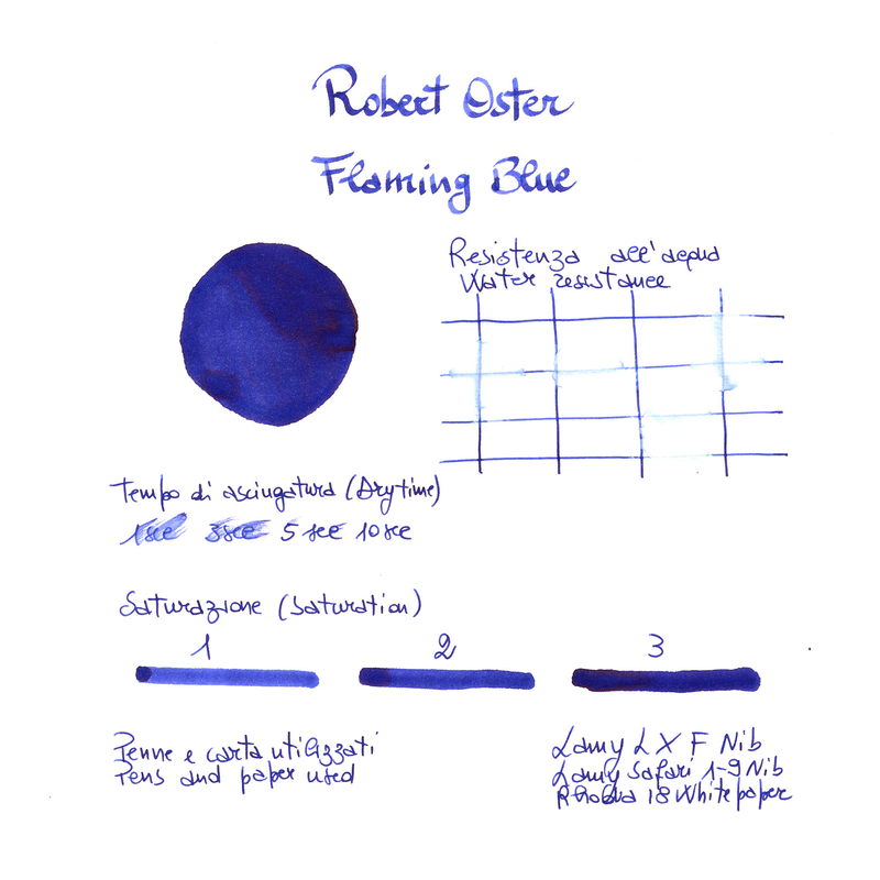 Robert Oster Flaming Blue Inchiostro 50 ml