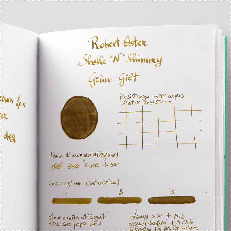 Robert Oster Shake 'N' Shimmy Grun Gilt Ink Bottle 50 ml