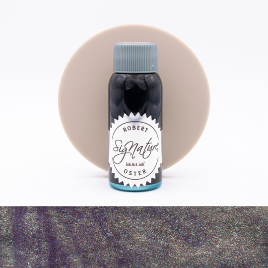 Robert Oster Shake 'N' Shimmy Stirling Silver Ink Bottle 50 ml