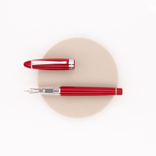 Aurora Ipsilon Demo Colors Fountain Pen Red & Rhodium
