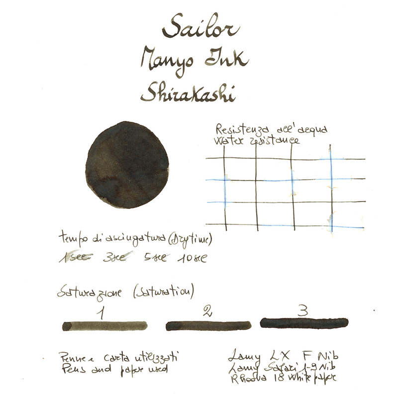 Sailor Sailor Manyo Shirakashi Ink Bottle 50 ml