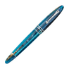 Leonardo Officina Italiana Furore Grande Penna Stilografica Blu Hawaii Oro 14 KT