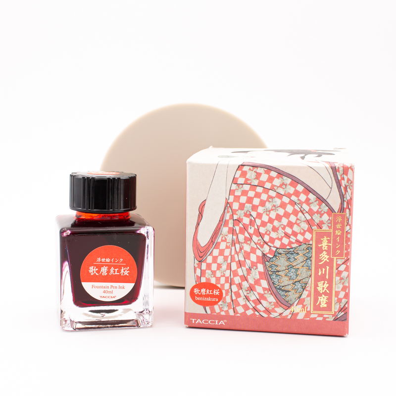 Taccia Ukiyo-e Utamaro Benizakura Ink Bottle 40 ml
