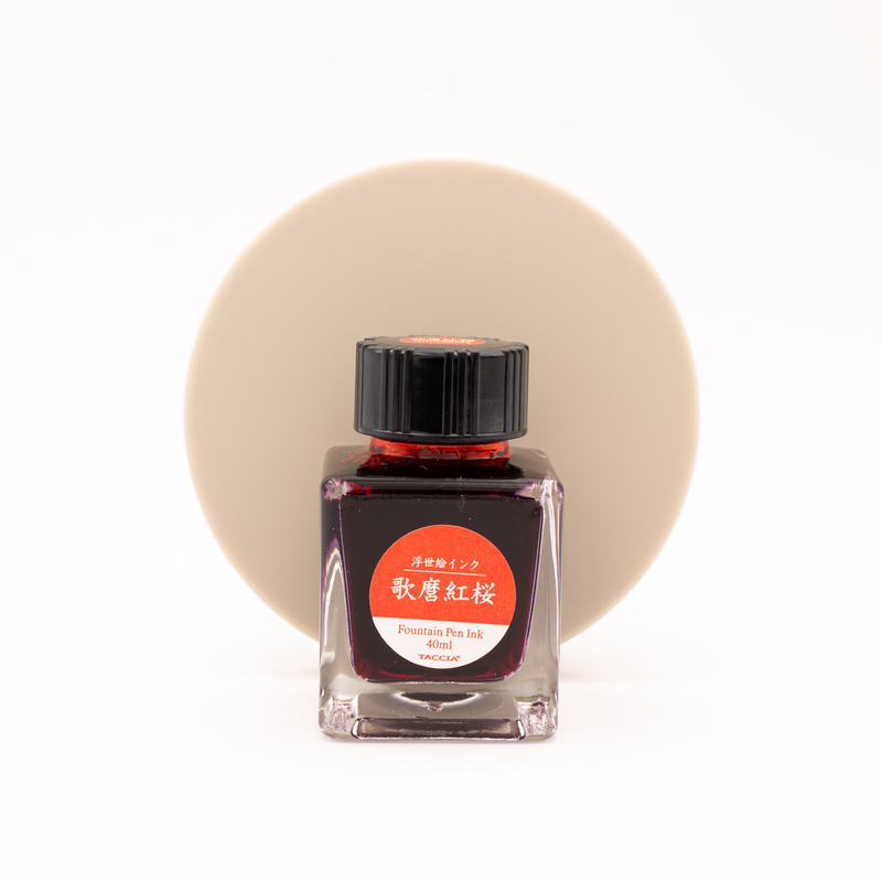 Taccia Ukiyo-e Utamaro Benizakura Ink Bottle 40 ml