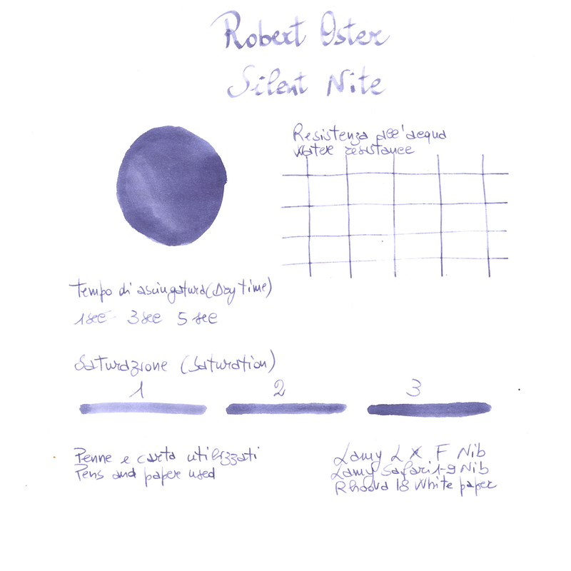 Robert Oster Silent Nite Ink Bottle 50 ml Special Edition