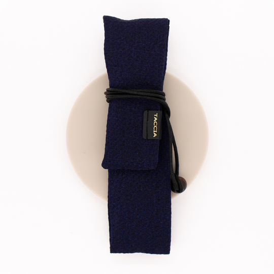 Taccia Kimono Pen Wrap Chirimen for 1 Pen Cobalt