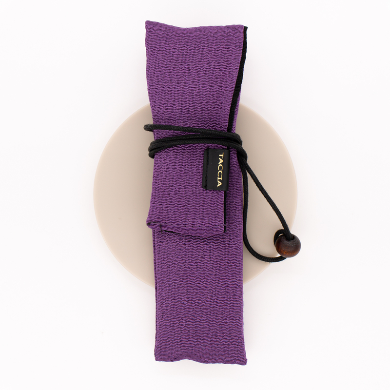 Taccia Kimono Pen Wrap Chirimen for 1 Pen Lilac