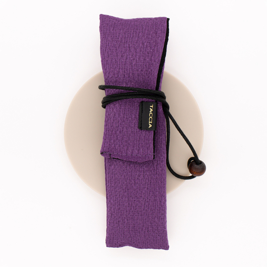 Taccia Kimono Pen Wrap Chirimen for 1 Pen Lilac