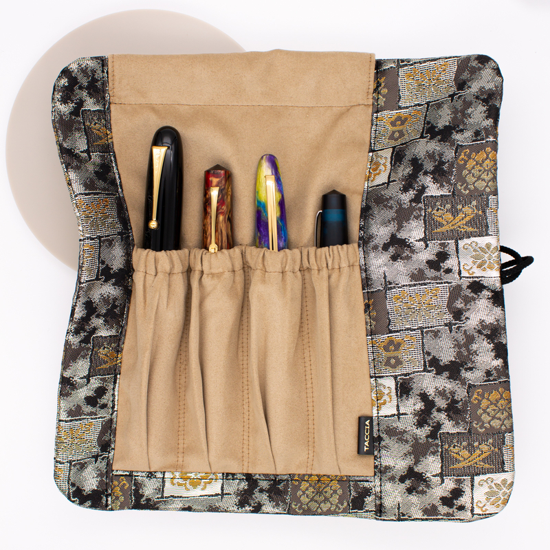 Taccia Kimono Pen Roll Rotolo Portapenne 4 Posti Mosaic
