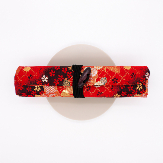 Taccia Kimono Pen Roll Rotolo Portapenne 4 Posti Sakura Festival