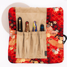 Taccia Kimono Pen Roll Rotolo Portapenne 4 Posti Sakura Festival