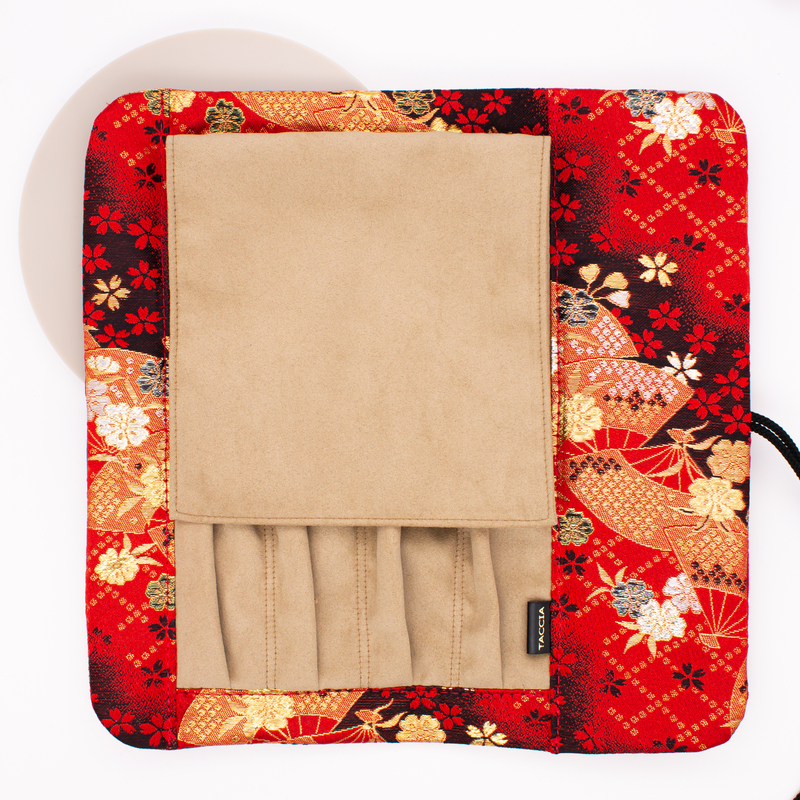 Taccia Kimono Pen Roll Rotolo Portapenne 4 Posti Sakura Festival