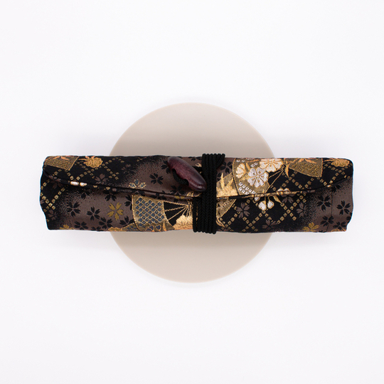 Taccia Kimono Pen Roll Rotolo Portapenne 4 Posti Sakura Night