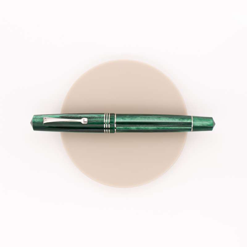 Leonardo Officina Italiana Momento Zero Penna Stilografica Verde Alga & Rodio