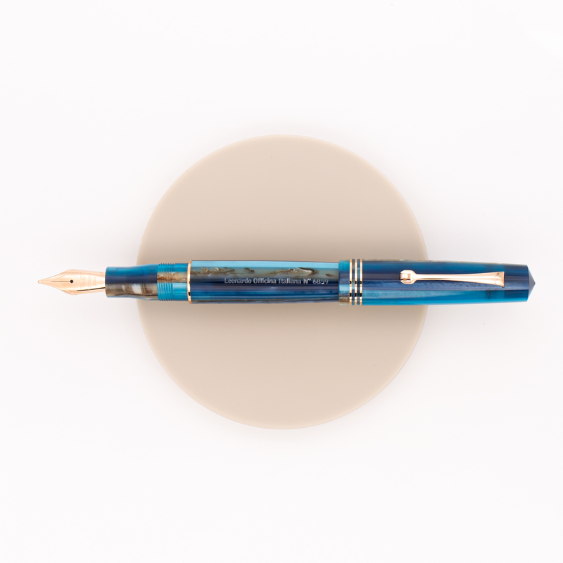 Leonardo Officina Italiana Momento Zero Fountain Pen Hawaii & Rose Gold