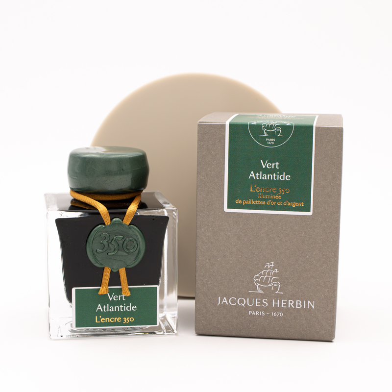 Jacques Herbin Vert Atlantide Ink Bottle 50 ml 350th Anniversary Limited Edition