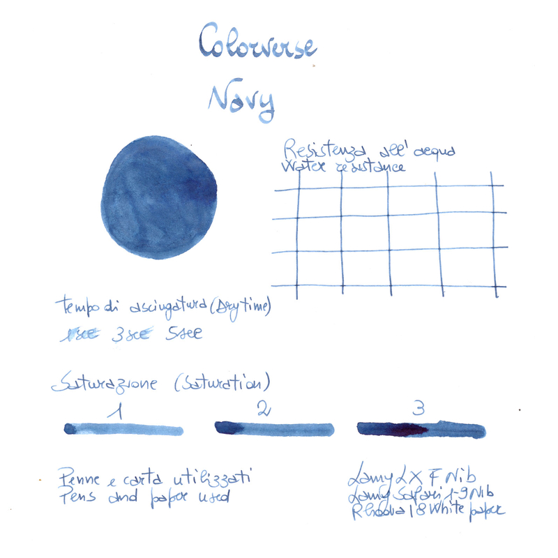 Colorverse Office Series Permanent Navy Ink Bottle 30 ml