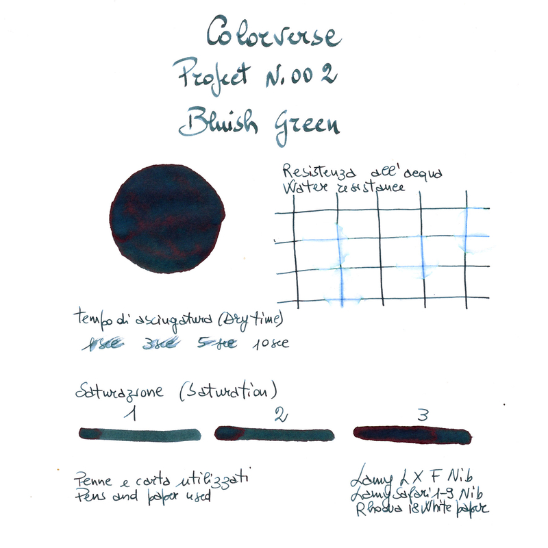 Colorverse Project Ink No. 002 Bluish Green Inchiostro 65 ml