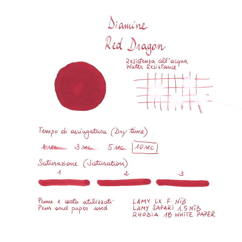 Diamine Red Dragon Ink Bottle 30 ml