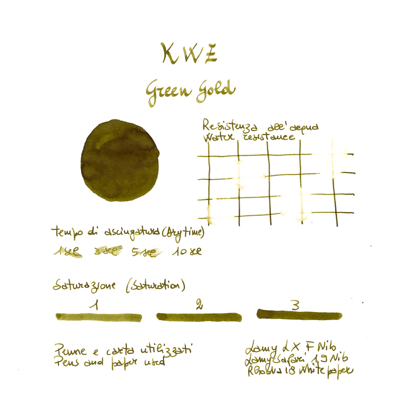 KWZ Green Gold Ink Bottle 60 ml