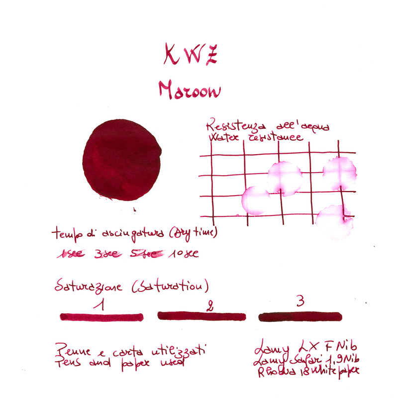 KWZ Maroon Ink Bottle 60 ml
