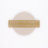 Traveler's Company Brass Segnalibro con Normografo Alfabetico in Ottone