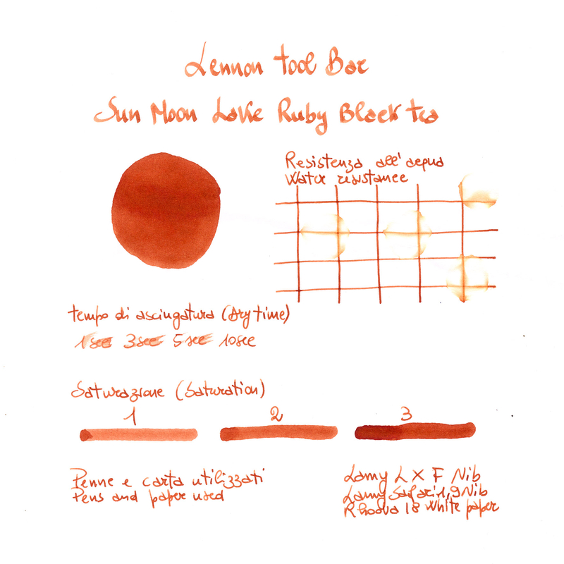 Lennon Tool Bar Sun Moon Lake Ruby Black Tea Inchiostro 30 ml